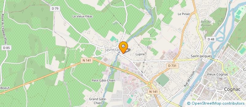 localisation de l'entreprise S.C.I. ANJU à COGNAC