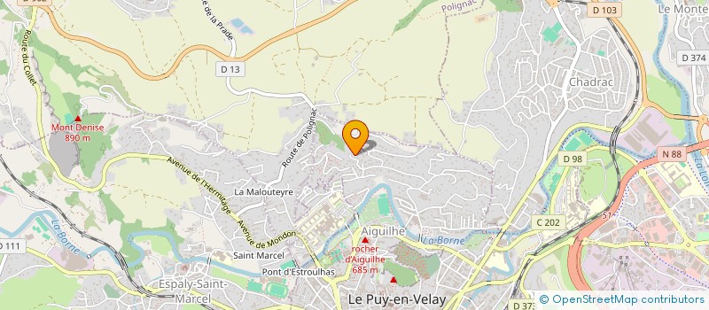 localisation de l'entreprise S.C.I.ANSOGEO. à AIGUILHE