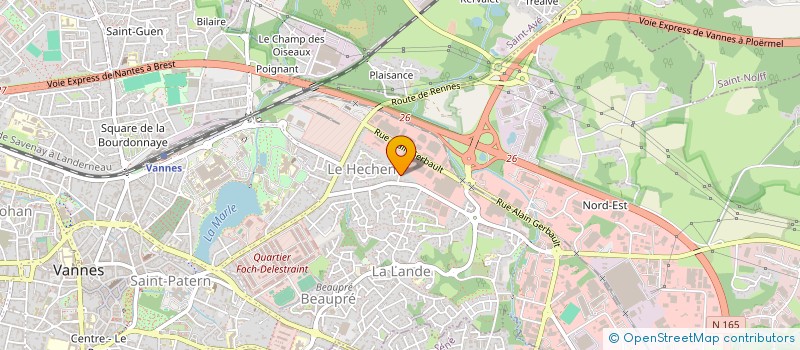 localisation de l'entreprise S.C.I ANTELIS à VANNES