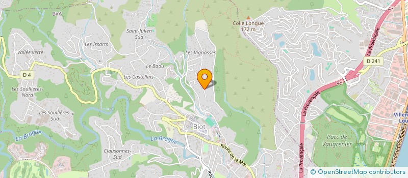 localisation de l'entreprise S.C.I. ANTHEOD  BIOT