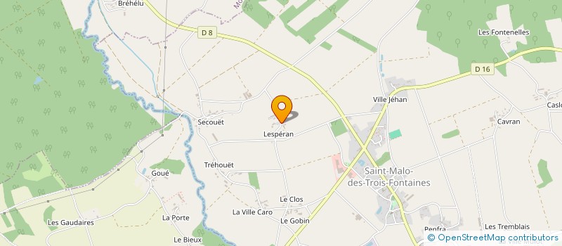 localisation de l'entreprise S.C.I. ANTINE  SAINT-MALO-DES-TROIS-FONTAINES