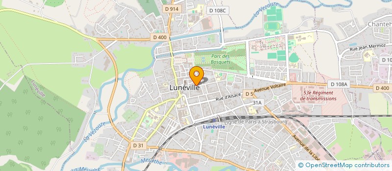 localisation de l'entreprise S.C.I. ANTOINE  LUNEVILLE