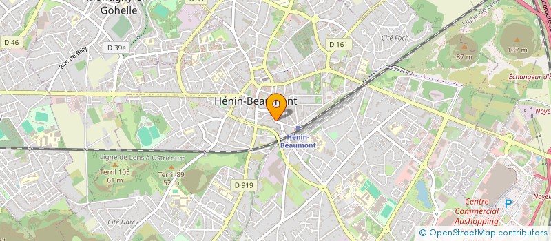 localisation de l'entreprise S.C.I. ANTOINE à HENIN-BEAUMONT