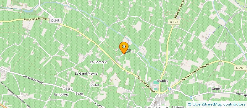 localisation de l'entreprise S.C.I. ANTOINE MOUEIX  SAINT-EMILION