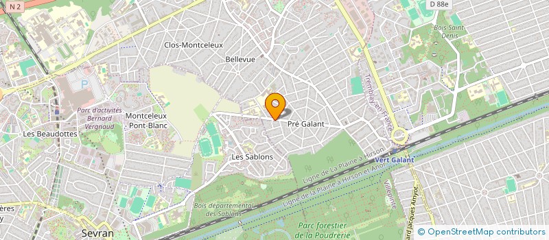 localisation de l'entreprise S.C.I. AR2B IMMO à VILLEPINTE