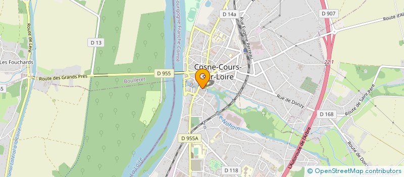 localisation de l'entreprise S.C.I. ARCHIDENT à COSNE COURS SUR LOIRE