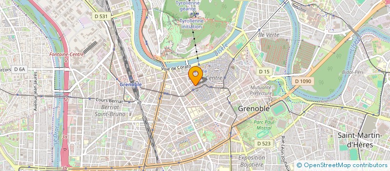 localisation de l'entreprise S.C.I ARFIX à GRENOBLE