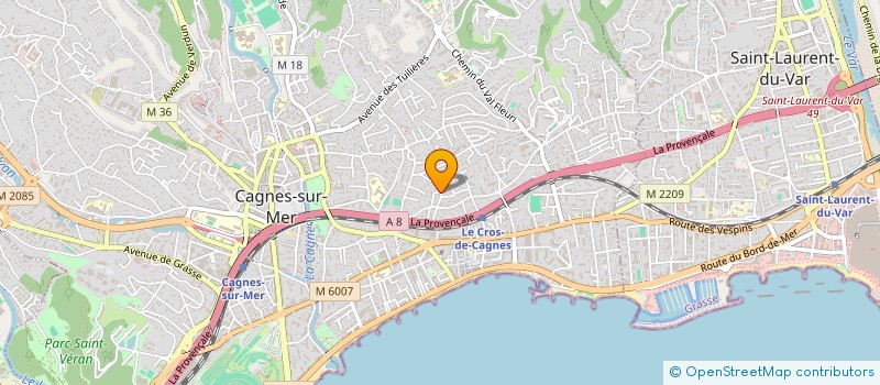 localisation de l'entreprise S.C.I ARIOLI 2803 à CAGNES-SUR-MER
