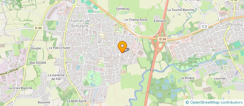 localisation de l'entreprise S C I ARSI  CHARTRES-DE-BRETAGNE