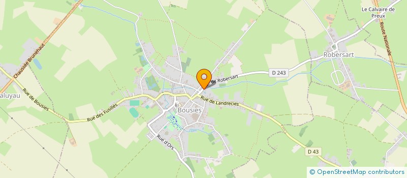 localisation de l'entreprise S.C.I. ARTOIS  BOUSIES