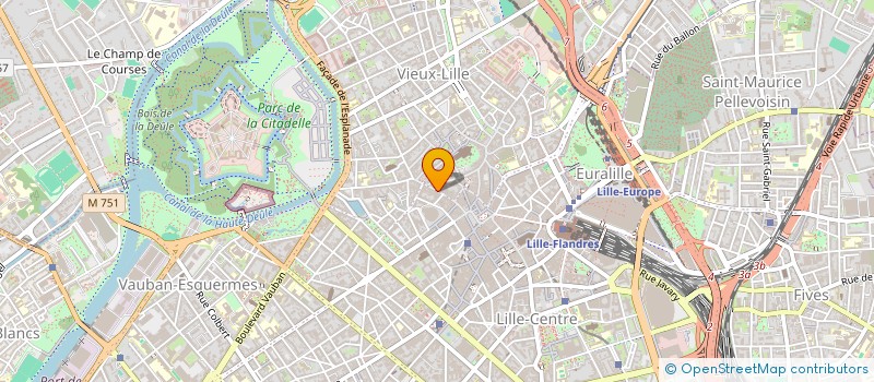 localisation de l'entreprise S.C.I. ARTOIS 58 à LILLE