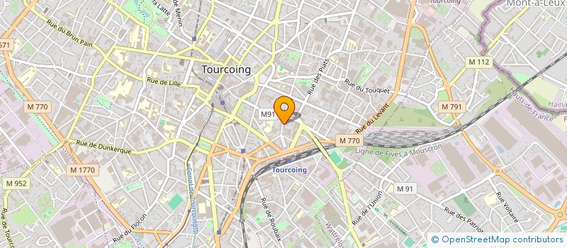 localisation de l'entreprise S.C.I. ASMJUST82  TOURCOING