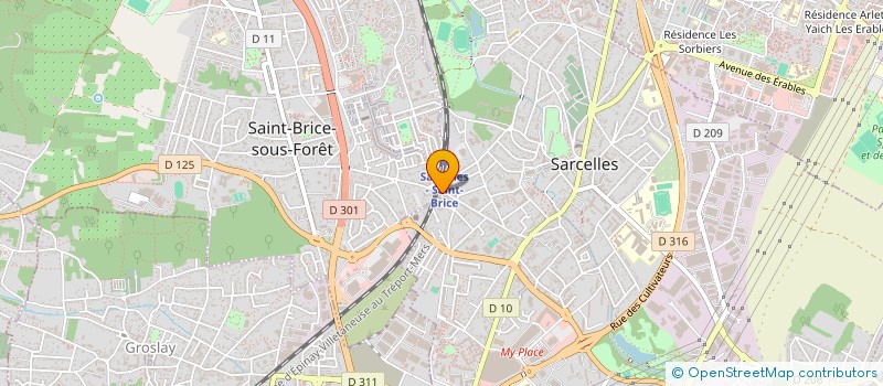 localisation de l'entreprise S.C.I ATH à SAINT-BRICE-SOUS-FORET