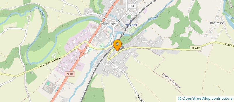 localisation de l'entreprise S.C.I. AU BEAU SOURIRE  CHATEAU-LARCHER