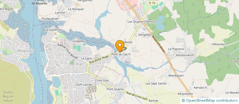 localisation de l'entreprise S.C.I. AU PIED DU SACH  BELZ