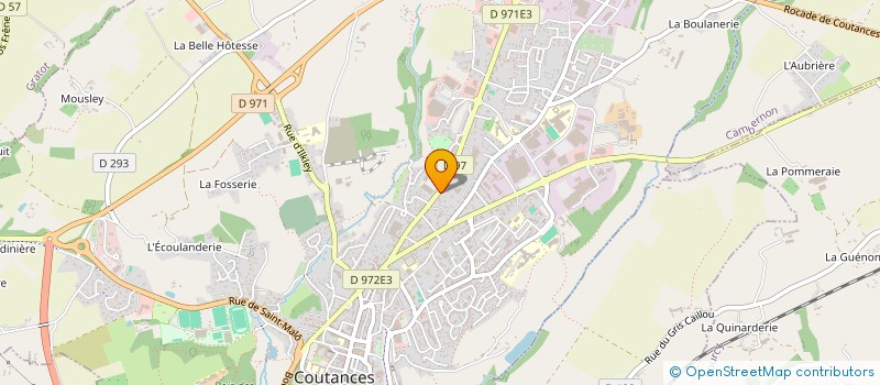 localisation de l'entreprise S.C.I. AUBE  COUTANCES