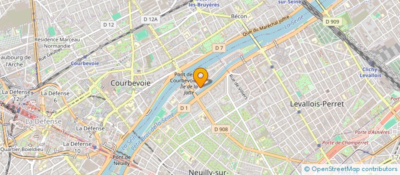 localisation de l'entreprise S.C.I. AUD.FORT à NEUILLY-SUR-SEINE