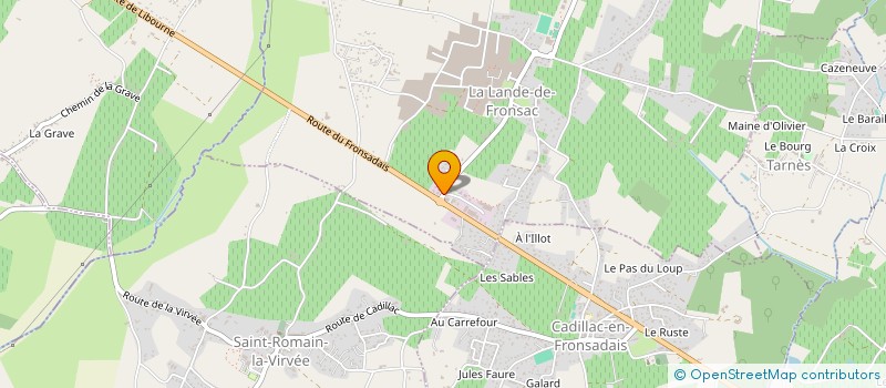 localisation de l'entreprise S.C.I AUDINETTE  LA LANDE-DE-FRONSAC