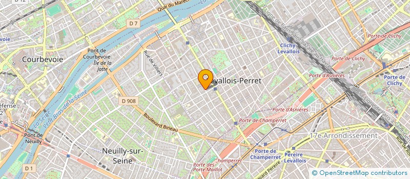 localisation de l'entreprise S.C.I AUFAN à LEVALLOIS-PERRET