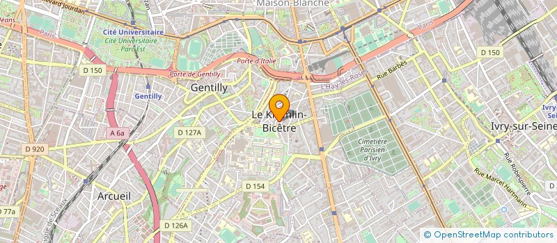 localisation de l'entreprise S.C. I AVENUE JEAN JAURES  LE KREMLIN-BICETRE