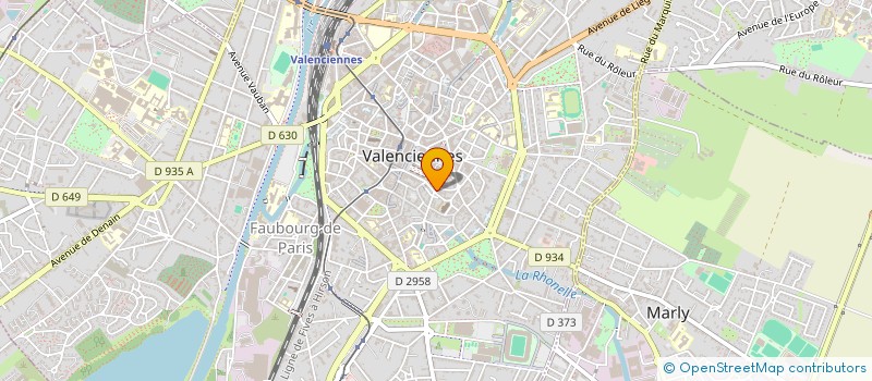 localisation de l'entreprise S.C.I. AVOCOMPT  VALENCIENNES