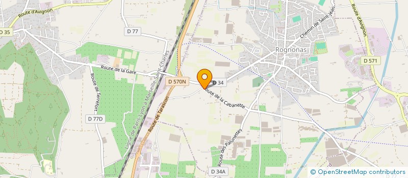 localisation de l'entreprise S.C.I. B.A.I.L.  ROGNONAS