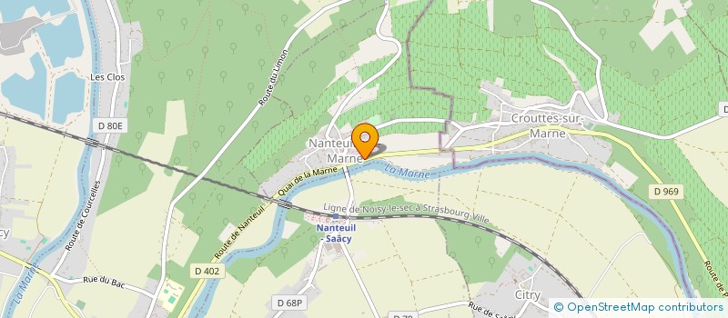 localisation de l'entreprise S.C.I. B.A.M.D.  NANTEUIL-SUR-MARNE