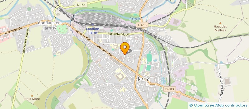 localisation de l'entreprise S.C.I. B.B.K. ROMBAS  JARNY