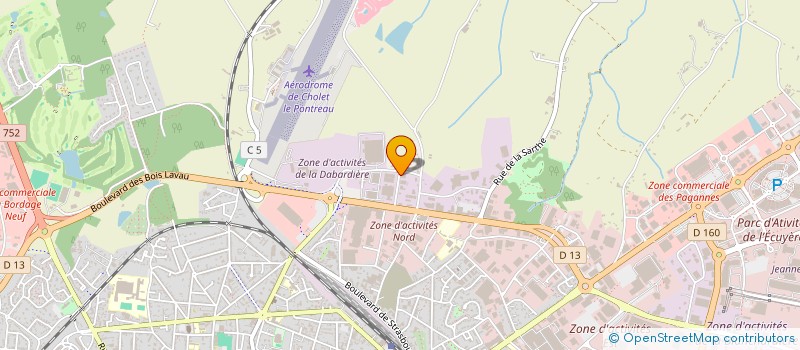 localisation de l'entreprise S.C.I. B.M.C. à CHOLET