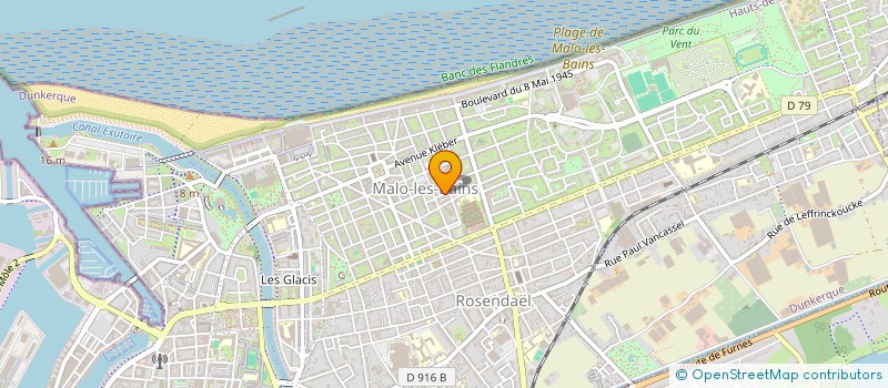 localisation de l'entreprise S.C.I  B.O.N. à DUNKERQUE