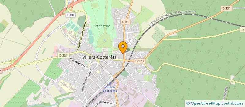 localisation de l'entreprise S.C.I. B.V.B. à VILLERS-COTTERETS