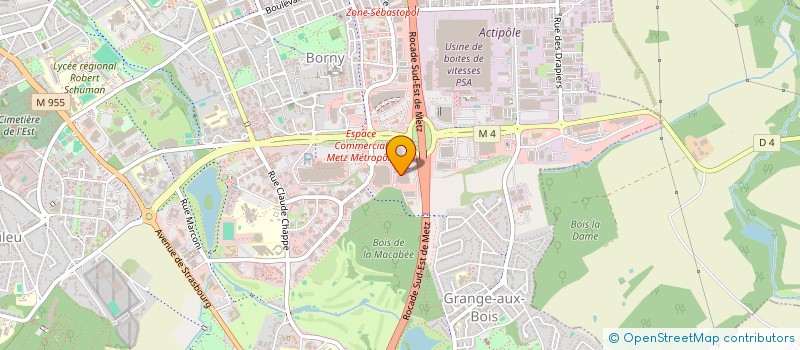 localisation de l'entreprise S.C.I. B57  METZ