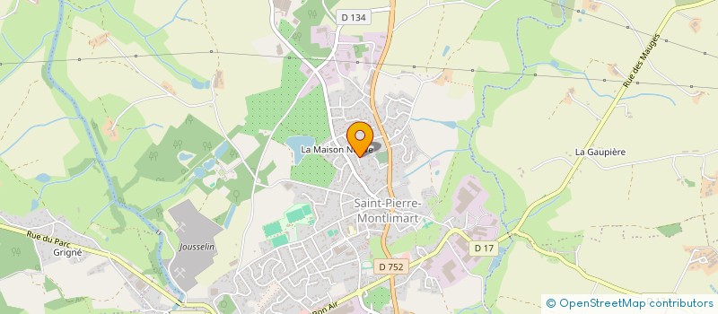 localisation de l'entreprise S.C.I. BAB à MONTREVAULT-SUR-EVRE