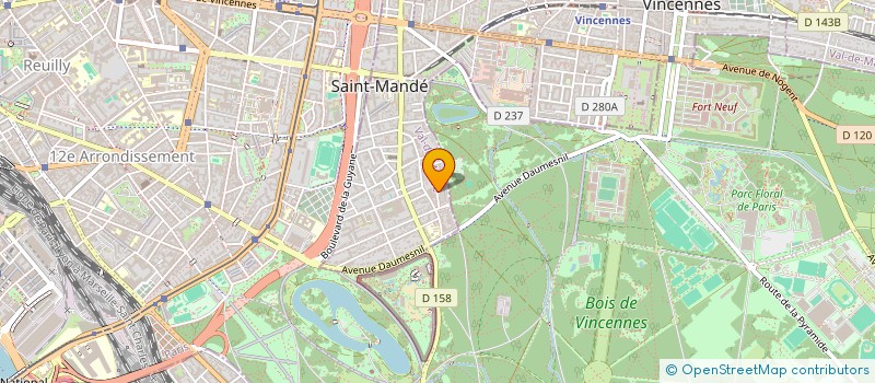 localisation de l'entreprise S.C.I. BAB BOULOGNE à SAINT MANDE