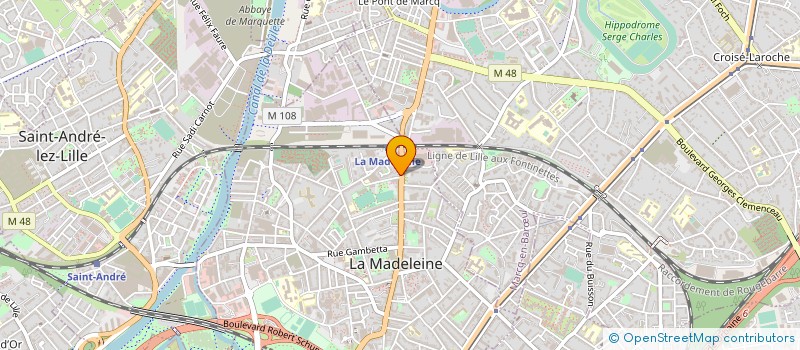 localisation de l'entreprise S.C.I. BABANE à LA MADELEINE