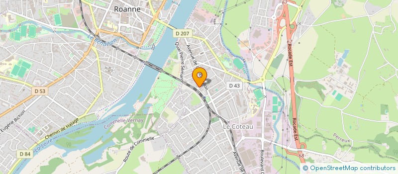 localisation de l'entreprise S.C.I.BABETH  LE COTEAU