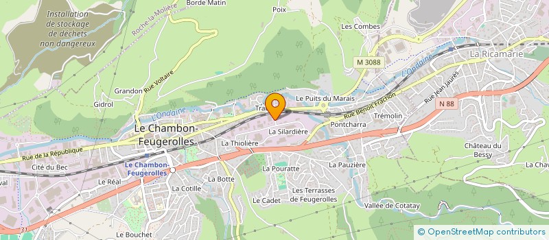 localisation de l'entreprise S.C.I. BACON.Y  LE CHAMBON-FEUGEROLLES