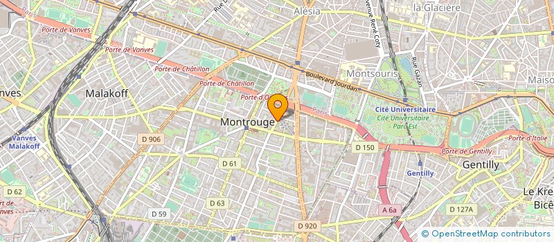 localisation de l'entreprise S.C.I. BAGNEUX  MONTROUGE