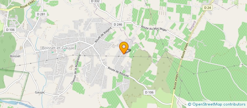 localisation de l'entreprise S.C.I BAMBOU  BOISSET-ET-GAUJAC