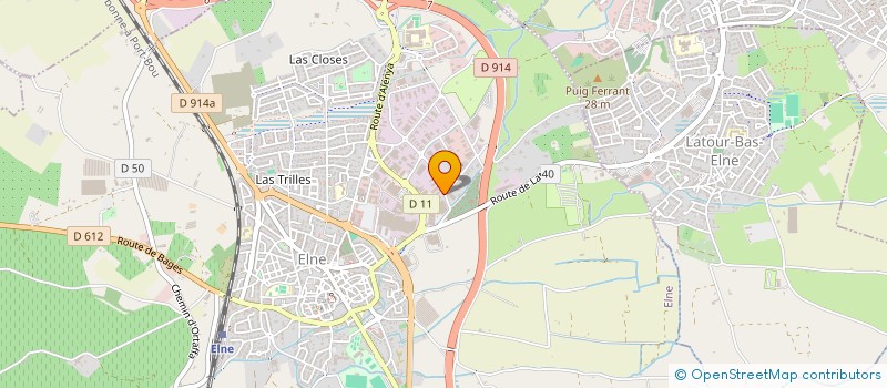 localisation de l'entreprise S.C.I BANEL  ELNE