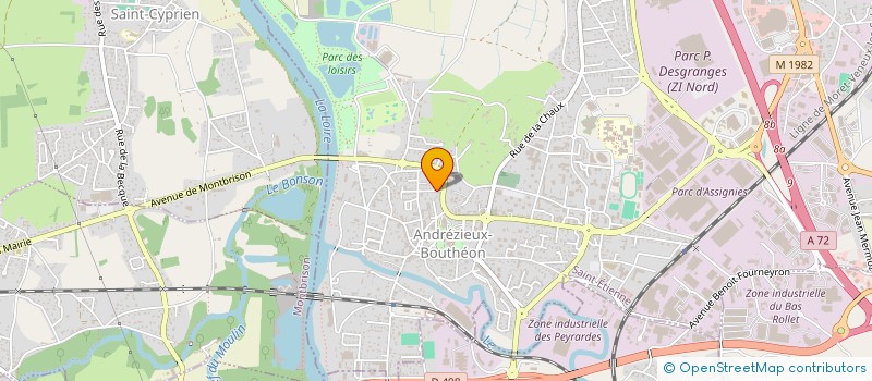 localisation de l'entreprise S.C.I. BARBUSSE  ANDREZIEUX-BOUTHEON