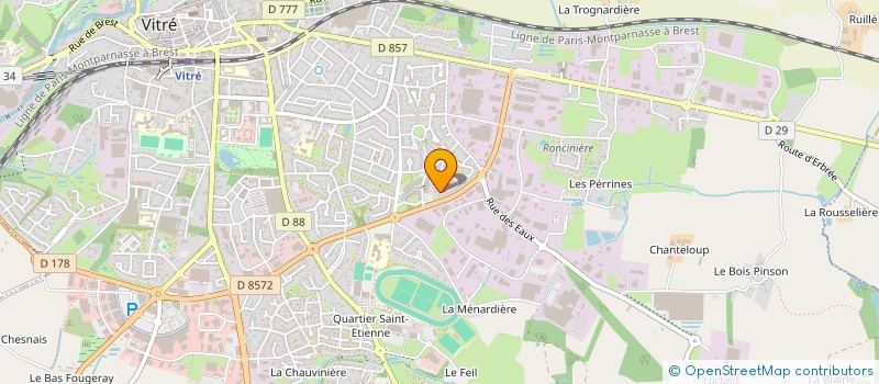 localisation de l'entreprise S.C.I. BATIPRO  VITRE