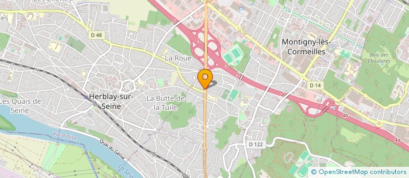 localisation de l'entreprise S.C.I BATISSEURS  MONTIGNY-LES-CORMEILLES