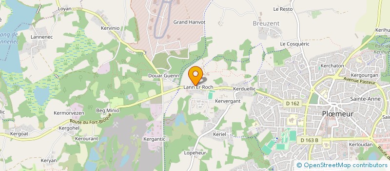 localisation de l'entreprise S.C.I. BAZOCHES à PLOEMEUR