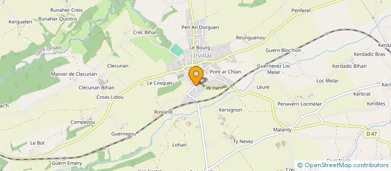 localisation de l'entreprise S.C.I. BEAUVY  IRVILLAC