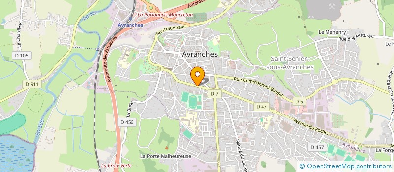 localisation de l'entreprise S.C.I. BECEJI  AVRANCHES