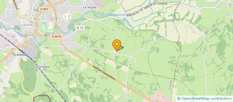 localisation de l'entreprise S.C.I BEJ  GRAMAT