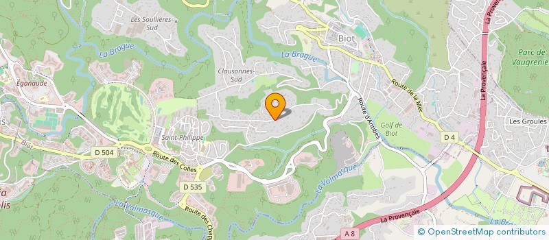 localisation de l'entreprise S.C.I. BEL-AIR  BIOT