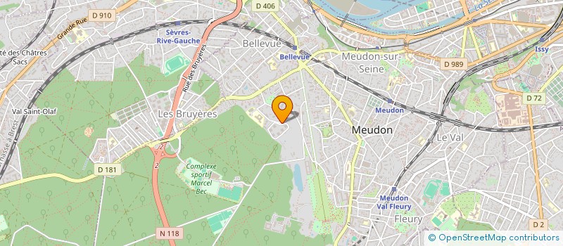 localisation de l'entreprise S.C.I. BEL AIR - MANIN à MEUDON