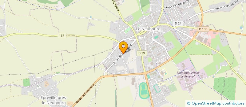 localisation de l'entreprise S.C.I. BELISLE  LE NEUBOURG